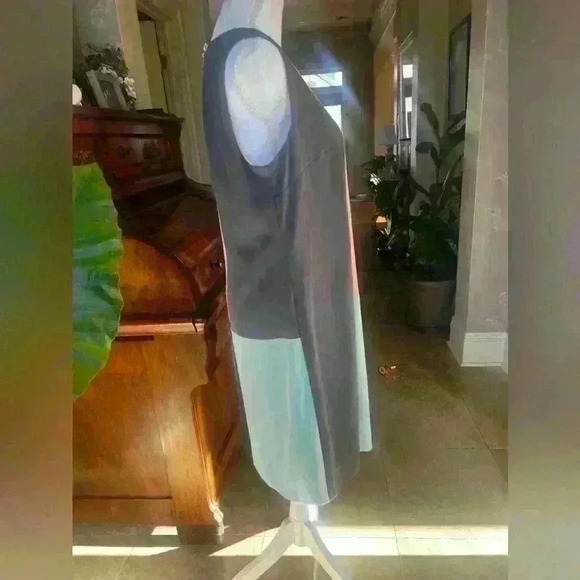 Nine West colorblock dress size 10 sleeveless exc condition pullover zip back - Picture 11 of 16